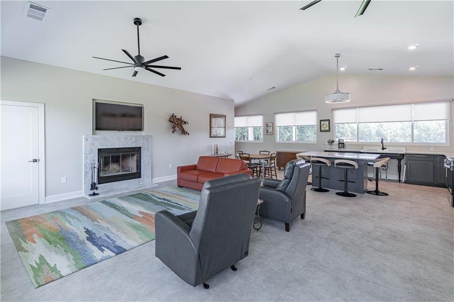 Furnished interior view inside a new home in , Gillsville (Image 33). Furnished interior view inside a new home in , Gillsville (Image 33).