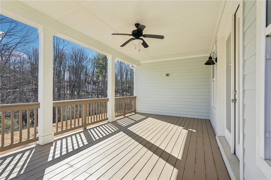 Exterior details and patio area of a home in Fireside Farms, Dawsonville (Image 4).