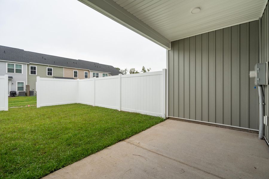 Exterior details and patio area of a home in , Goose Creek (Image 23).