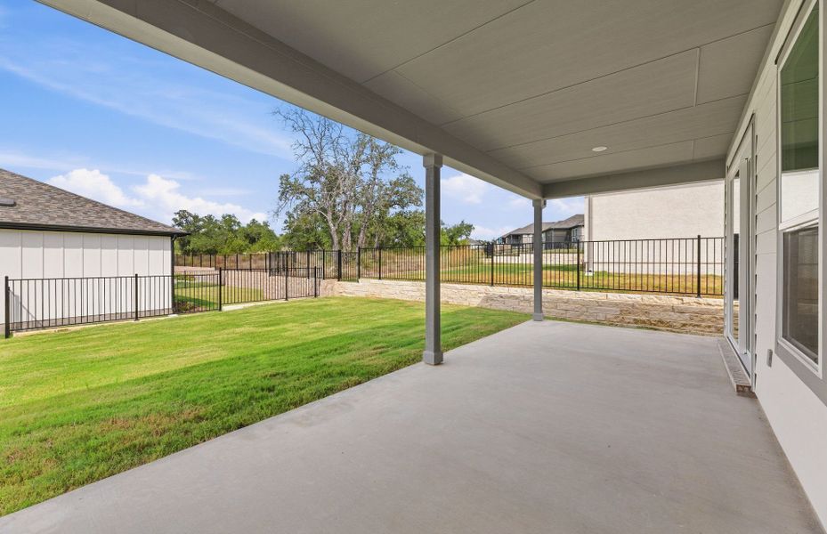 Exterior details and patio area of a home in Sun City Texas, Georgetown (Image 32). Exterior details and patio area of a home in Sun City Texas, Georgetown (Image 32).