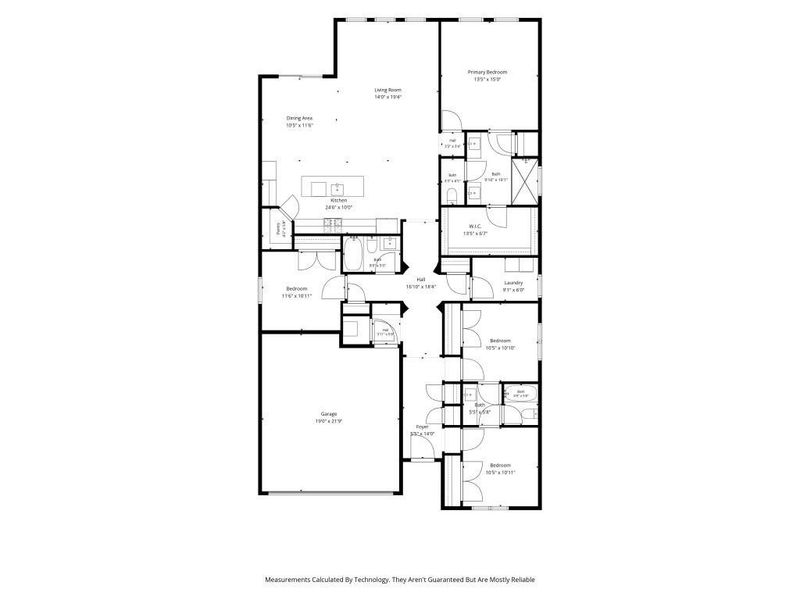 2D floor plan layout of this home in , Royse City, TX (Image 4).