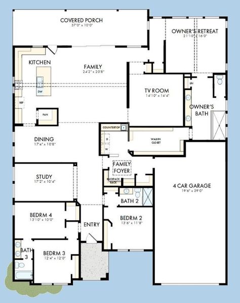 The success of a floor plan is the way you can move through it…You’ll be amazed at how well this home lives…We call it traffic patterns.