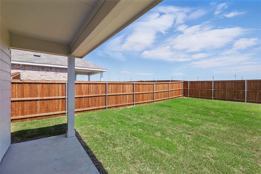 View of yard with a fenced backyard View of yard with a fenced backyard