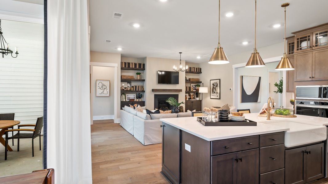 Furnished interior view inside a new home in Summerwind Crossing at Lakes of Cane Bay, Summerville (Image 10).