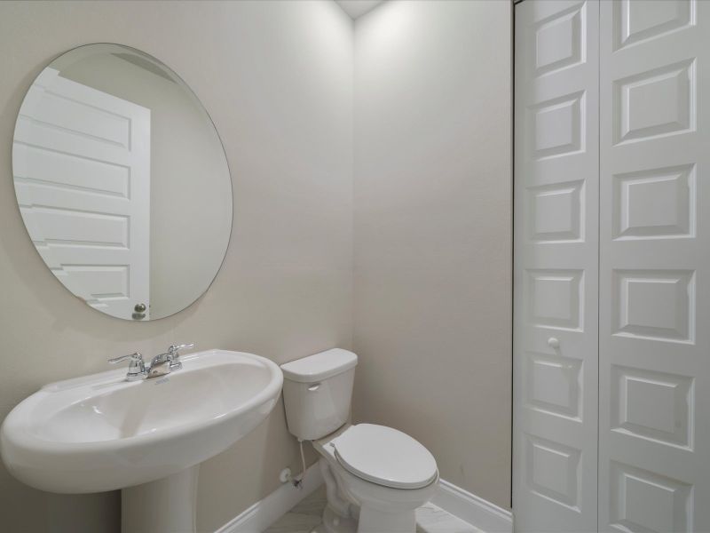 Bathroom in the Coral floorplan at 6295 NW Sweetwood Drive in Brystol at Wylder