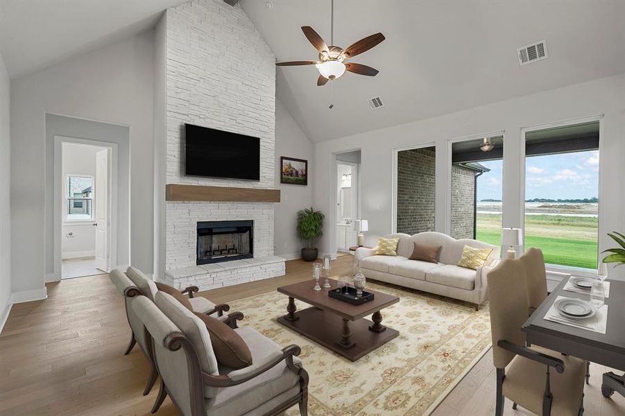 Furnished interior view inside a new home in Lakeridge Estates - 1 Acre Lots, Lorena (Image 7).