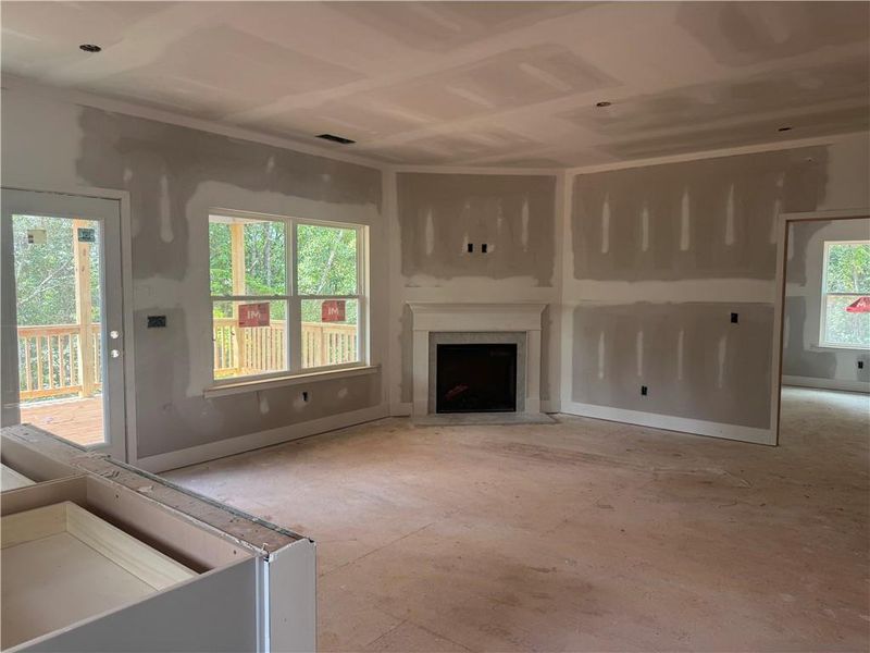 In-progress construction of a new home in The Fields of Walnut Creek, Pendergrass, GA (Image 8). In-progress construction of a new home in The Fields of Walnut Creek, Pendergrass, GA (Image 8).
