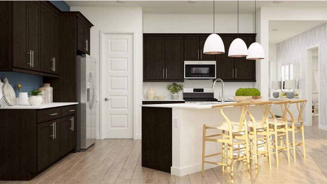 Cabinetry in the kitchen