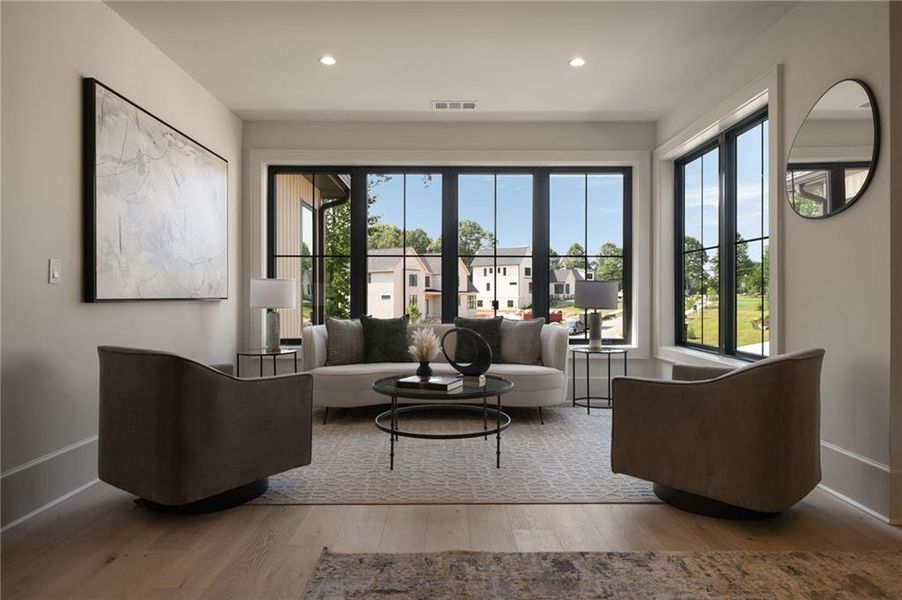 Furnished interior view inside a new home in , Roswell (Image 35).