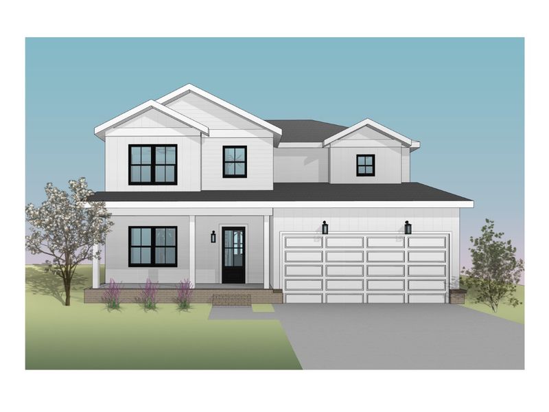 Architectural rendering of home exteriors planned for Pine Ridge in Soddy-Daisy, TN (Image 3).