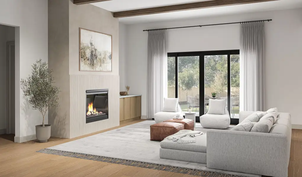 Furnished interior view inside a new home in , Houston (Image 3).