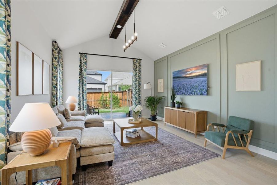 Furnished interior view inside a new home in , Rowlett (Image 5).