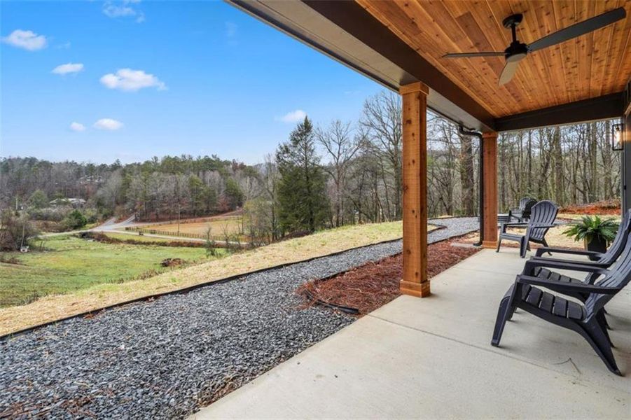 Exterior details and patio area of a home in , Ellijay (Image 17).