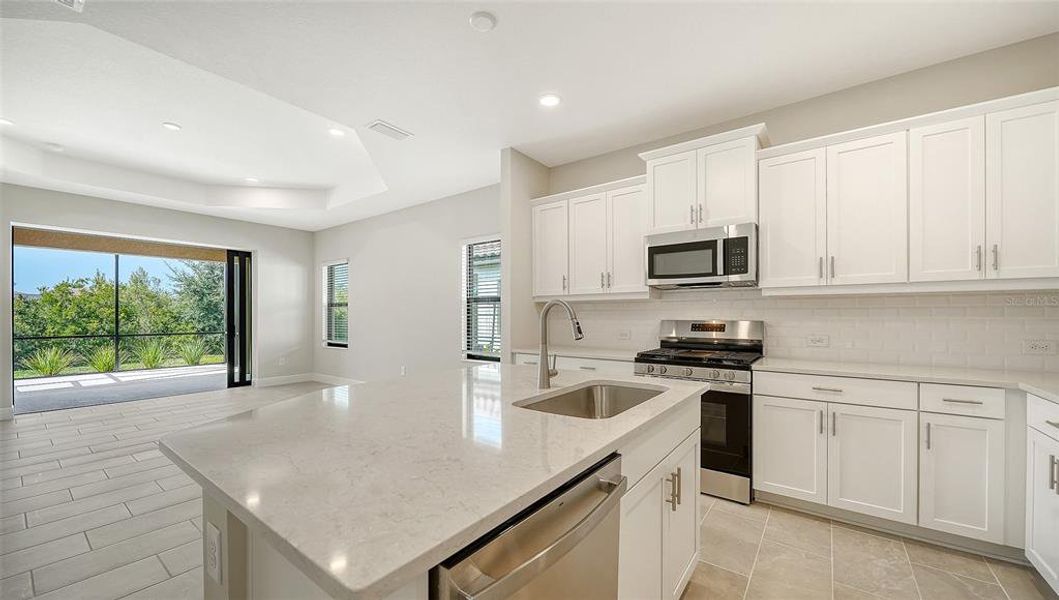 Furnished interior view inside a new home in Vicenza Real Estate and Homes for Sale in North Venice, FL - Neal Communities, Nokomis (Image 12).