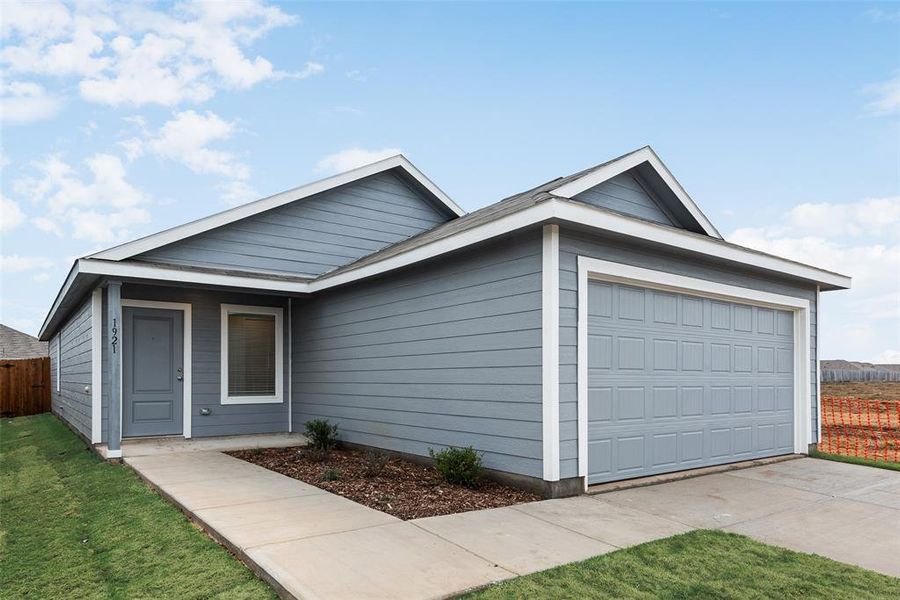 Ranch-style house with a garage