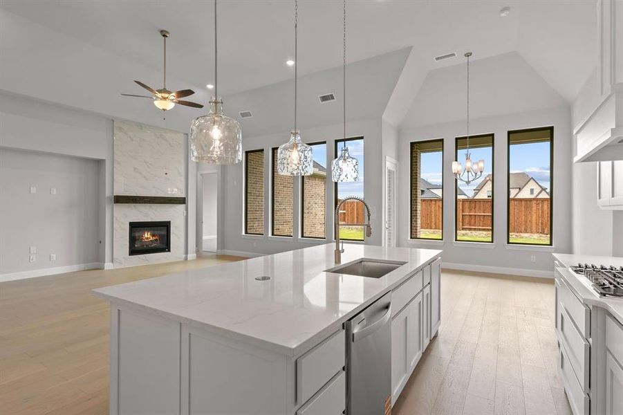 Furnished interior view inside a new home in Windsong Ranch, Prosper (Image 3). Furnished interior view inside a new home in Windsong Ranch, Prosper (Image 3).