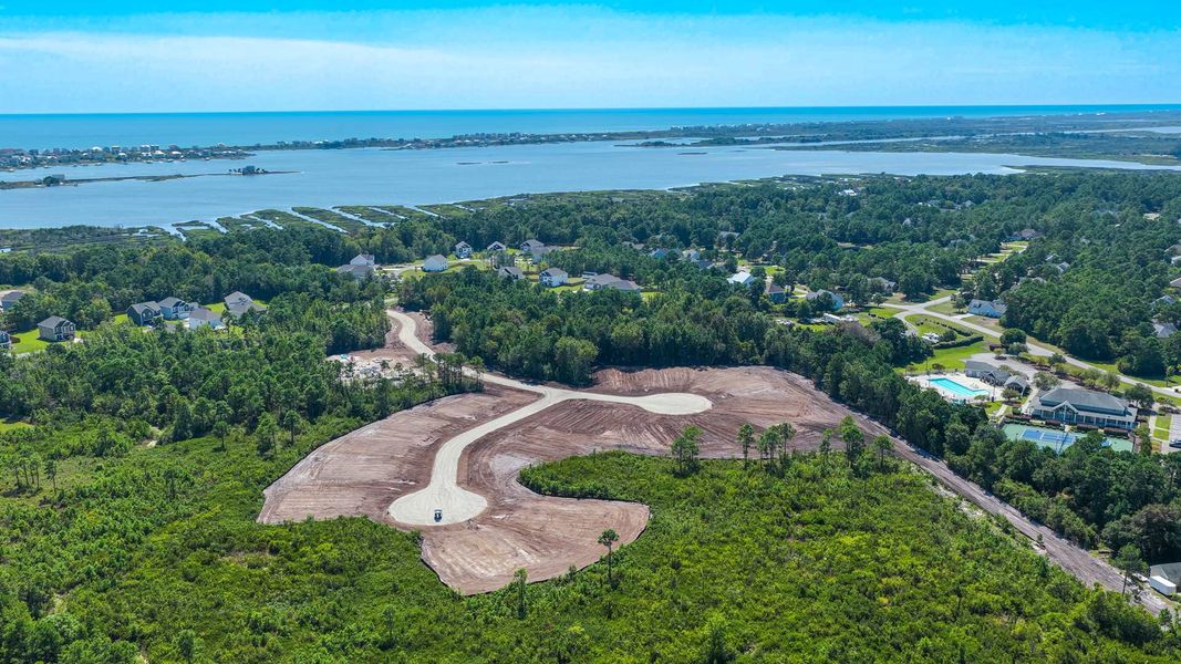 Site preparation for new homesites in The Preserve at Tidewater, Sneads Ferry (Image 42).