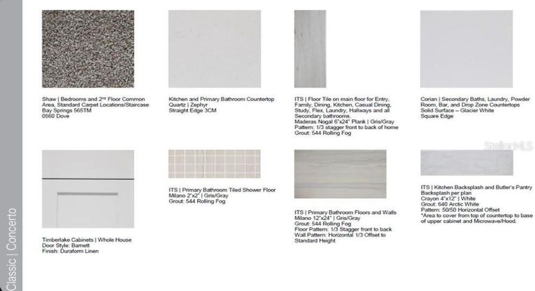 Sample of building materials used in homes in Esplanade at Wiregrass Ranch, Wesley Chapel (Image 17). Sample of building materials used in homes in Esplanade at Wiregrass Ranch, Wesley Chapel (Image 17).