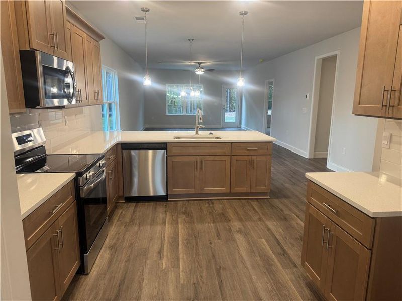 Furnished interior view inside a new home in The Fields of Walnut Creek, Pendergrass (Image 6).