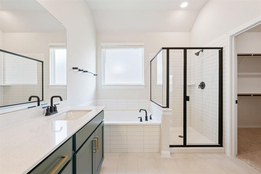 Furnished interior view inside a new home in The Colony 50s, Cedar Creek (Image 8).