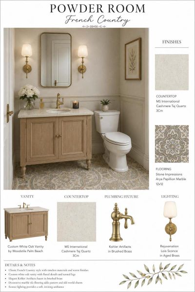 Powder Room Rendering