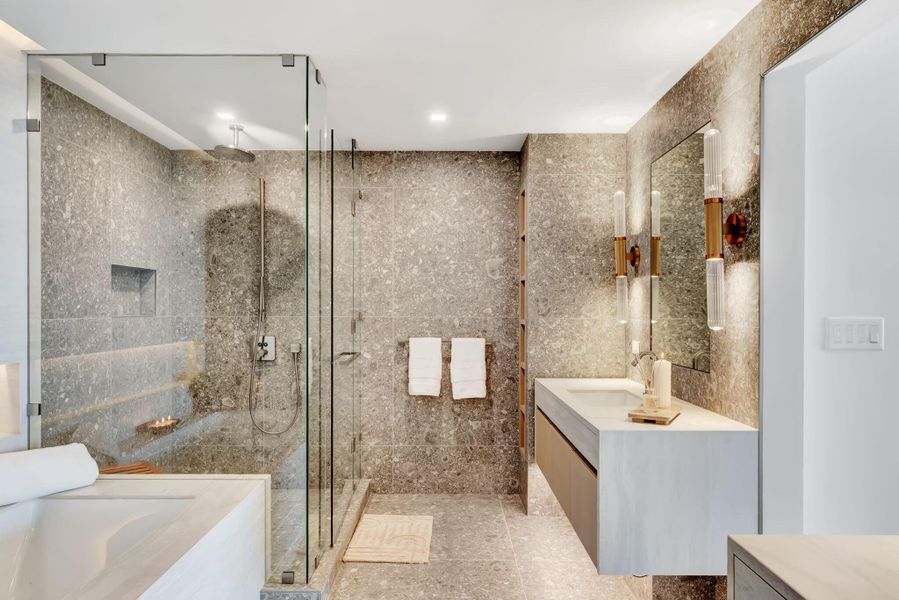 Furnished interior view inside a new home in , Pompano Beach (Image 33).