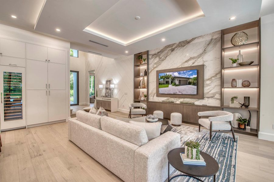 Furnished interior view inside a new home in , Palm Beach Gardens (Image 38).