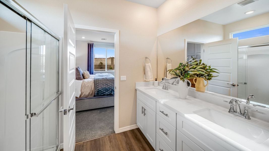 Furnished interior in a model home at South Ranch Destination Collection in Prescott (Image 20).