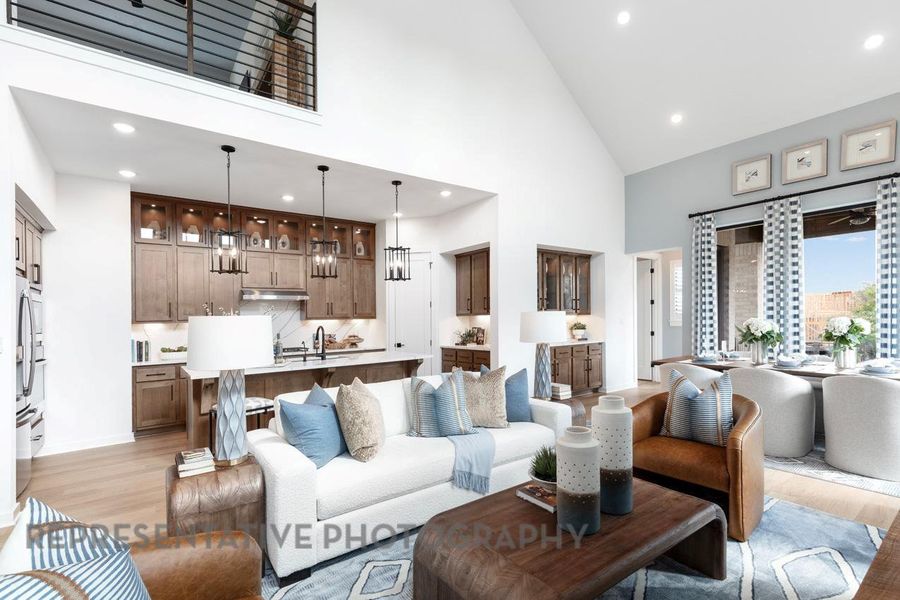 Furnished interior view inside a new home in Wolf Ranch: 46ft. lots, Georgetown (Image 38). Furnished interior view inside a new home in Wolf Ranch: 46ft. lots, Georgetown (Image 38).