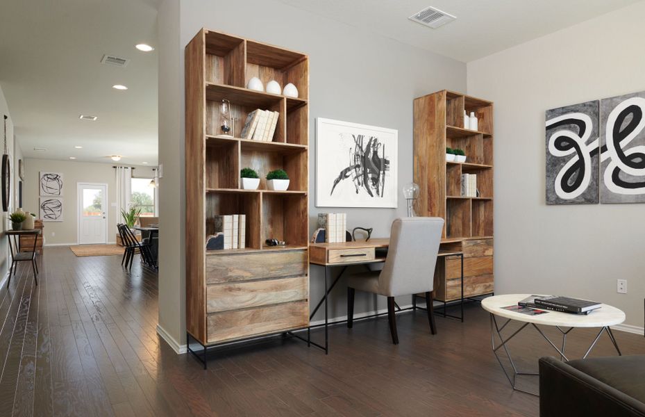 Flexible living space or optional study Flexible living space or optional study