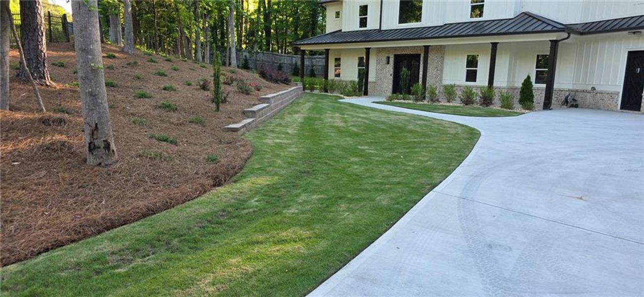 Exterior details and patio area of a home in , Peachtree Corners (Image 26). Exterior details and patio area of a home in , Peachtree Corners (Image 26).