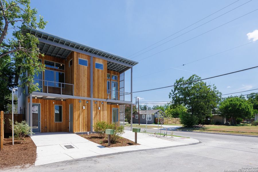 Front exterior of a new home in , San Antonio, TX, highlighting curb appeal (Image 2). Front exterior of a new home in , San Antonio, TX, highlighting curb appeal (Image 2).