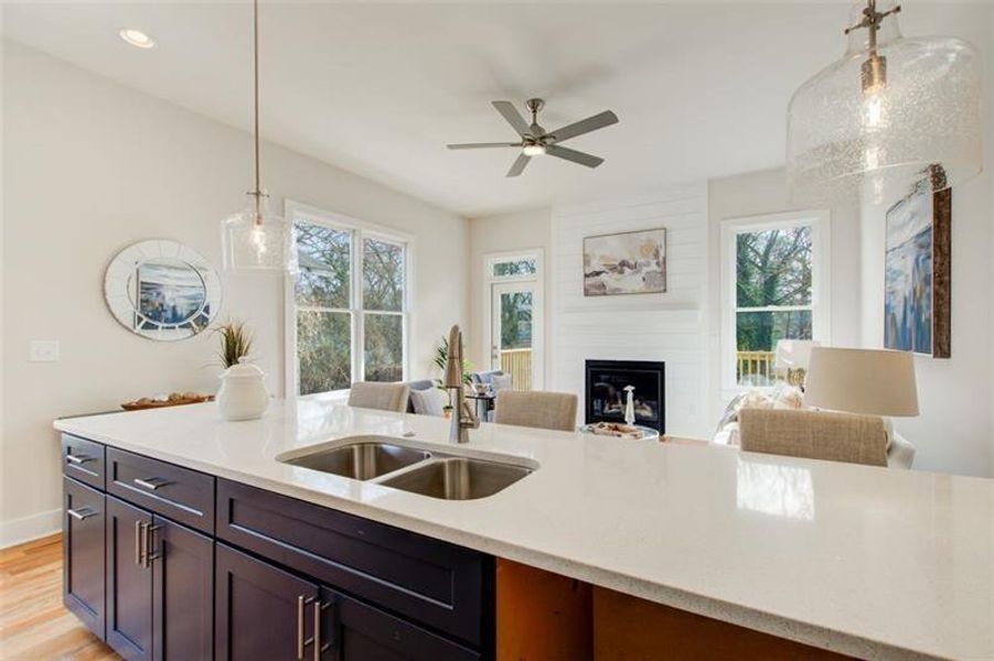 Furnished interior view inside a new home in , Atlanta (Image 3).