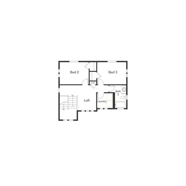 2D floor plan layout of this home in Banning Lewis Ranch - New Homes Colorado Springs, Colorado Springs, CO (Image 4). 2D floor plan layout of this home in Banning Lewis Ranch - New Homes Colorado Springs, Colorado Springs, CO (Image 4).