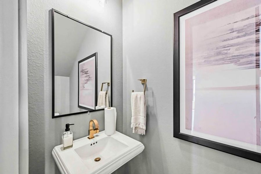 Furnished interior view inside a new home in Bridgeland 45', 50', 70', Cypress (Image 19).