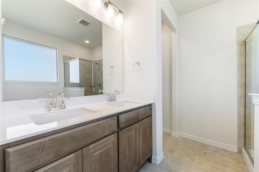 Furnished interior view inside a new home in Clear Sky Addition, Valley View (Image 11).