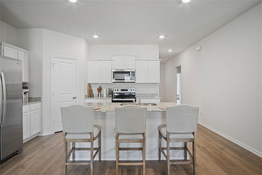 Furnished interior view inside a new home in , Fate (Image 5).