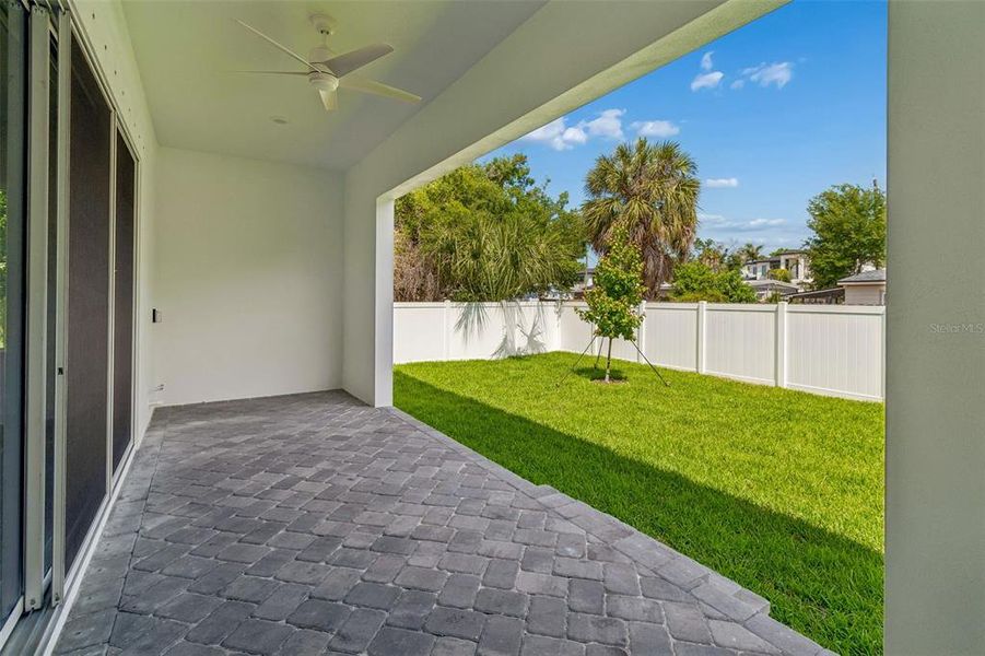 Exterior details and patio area of a home in , Tampa (Image 36).