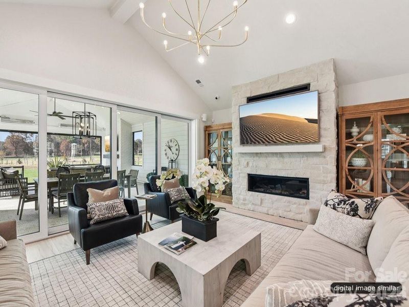 Stunning fireplace in Living Room