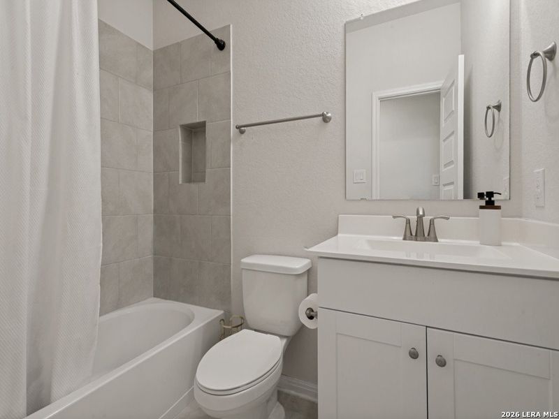 Furnished interior view inside a new home in Venado Crossing, Cibolo (Image 15). Furnished interior view inside a new home in Venado Crossing, Cibolo (Image 15).