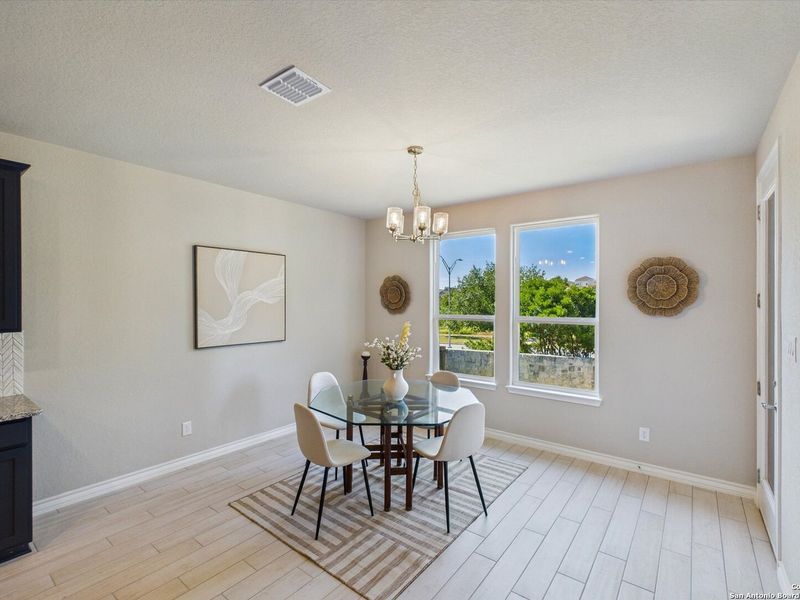 Furnished interior view inside a new home in Ladera, San Antonio (Image 16).