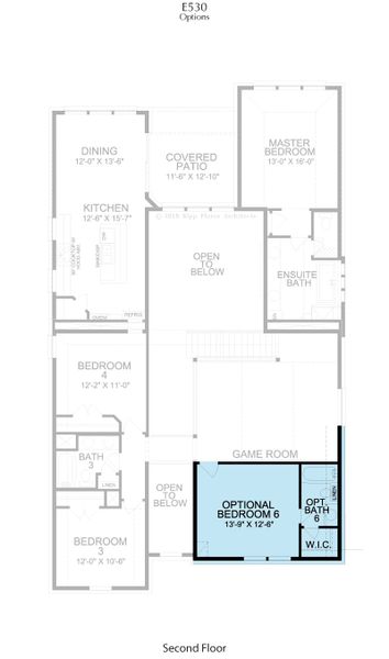 2D floor plan layout for the Madison by Landon Homes in Lexington Frisco, Frisco, TX (Image 8).