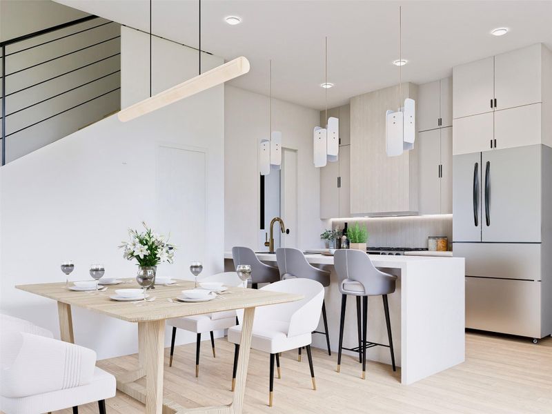 Kitchen and dining