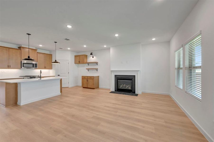 Furnished interior view inside a new home in Aspire at Reunion, Newark (Image 9).