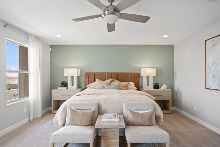 Representative furnished interior of a home built from the 35-4 by Taylor Morrison in Parkside, Phoenix (Image 17).