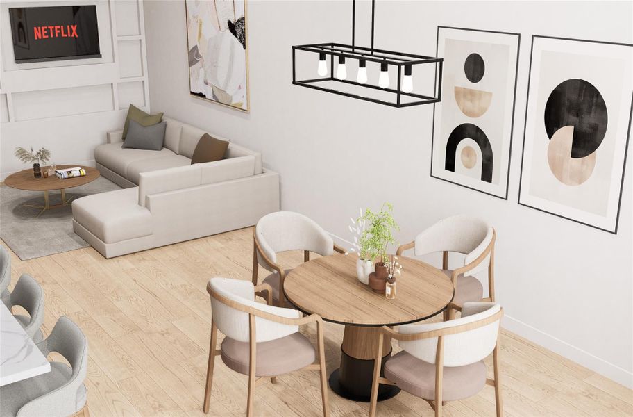 Furnished interior view inside a new home in , Houston (Image 5).