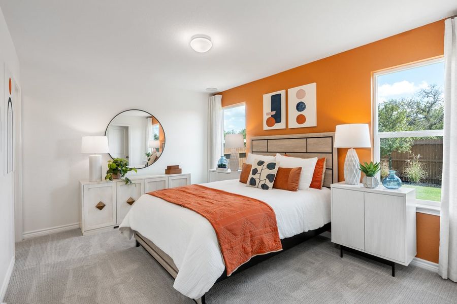 Representative furnished interior of a home built from the 1416 Modeled by KB Home in Spanish Trails, San Antonio (Image 10).