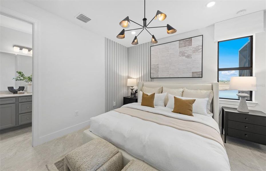 Furnished interior view inside a new home in Del Webb Catalina, Lakewood Ranch (Image 16). Furnished interior view inside a new home in Del Webb Catalina, Lakewood Ranch (Image 16).