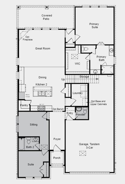 Structural options added include: Gourmet kitchen and mud set shower at primary bath.