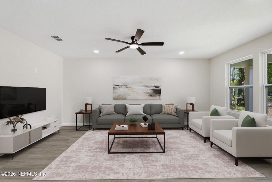 Furnished interior view inside a new home in , Jacksonville (Image 18). Furnished interior view inside a new home in , Jacksonville (Image 18).